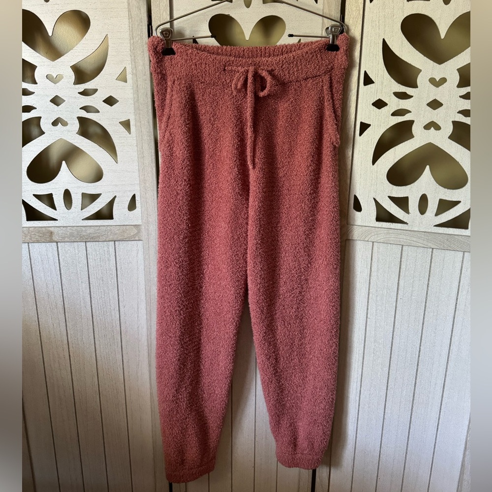 Abercrombie & Fitch Teddy Sherpa Joggers - Size Medium